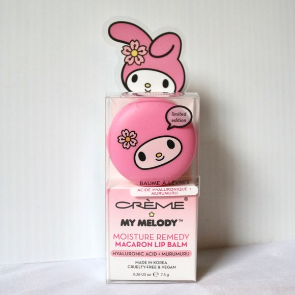 Hello Kitty My Melody Lip Balm Sanrio 4 Piece Face Mask Set Christmas - Picture 4 of 6